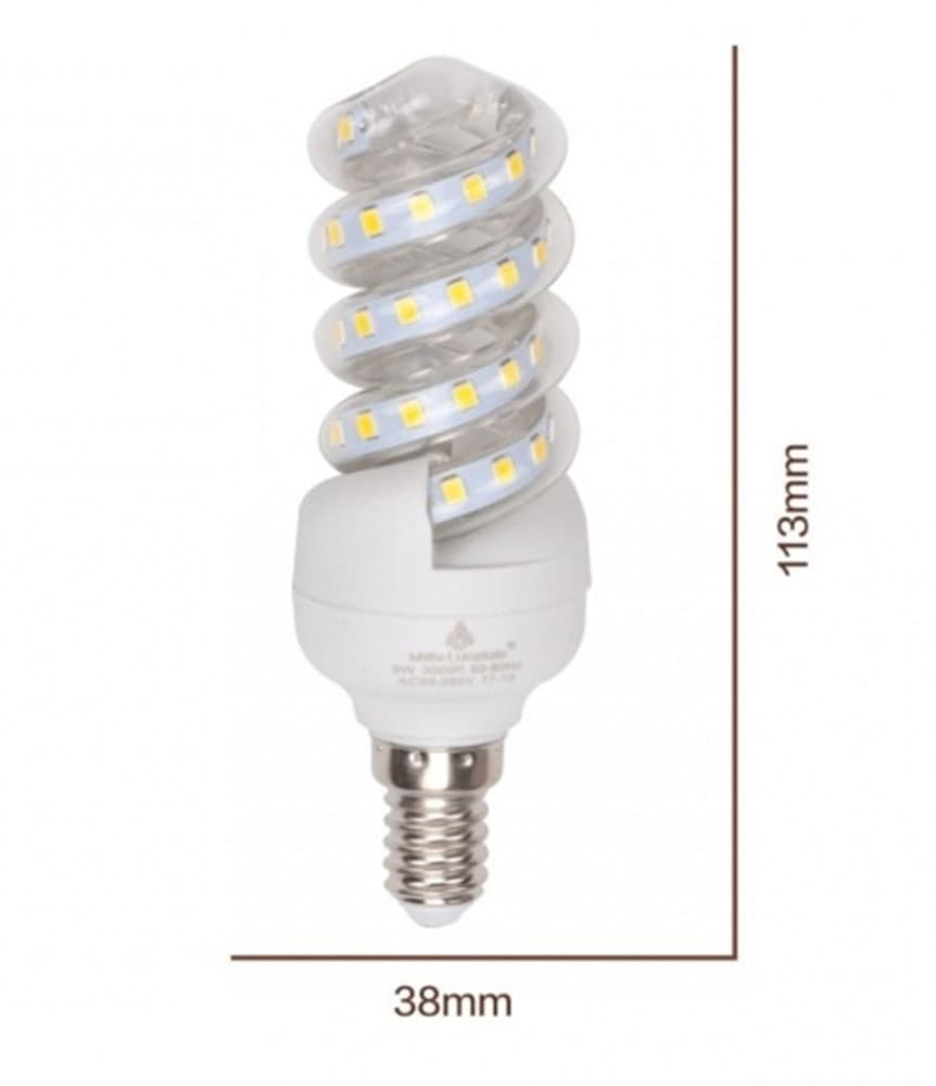 LAMPADINA LED 9W E14 855 LM SPIRALE LUCE CALDA 3000K NATURALE 4000K FREDDA 6500K in Lampadine a LED Trade Shop italia - Napoli, commercioVirtuoso.it