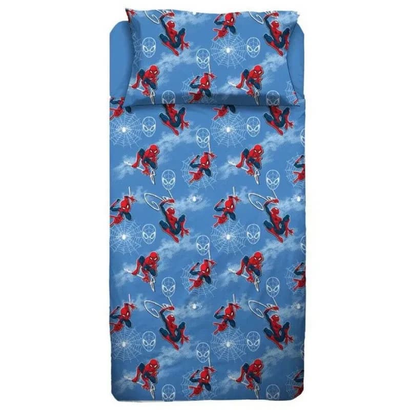 Completo lenzuola spider man singolo 100% cotone - 2