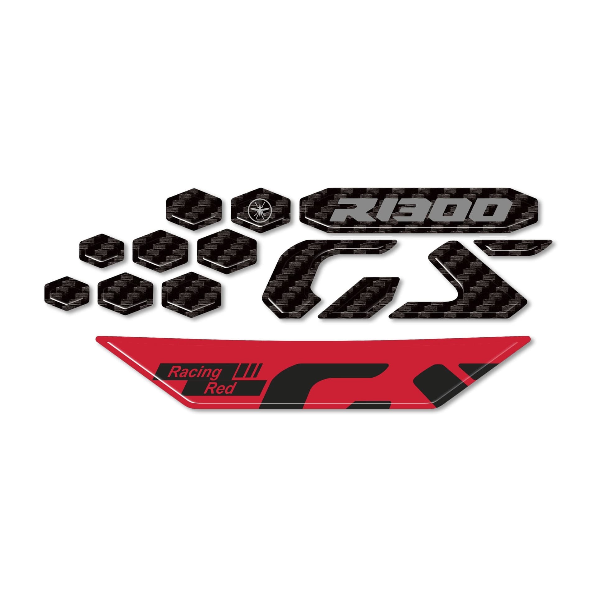 Adesivi 3D Protezioni Frontalino compatibili con Bmw R 1300 GS Adventure - 14