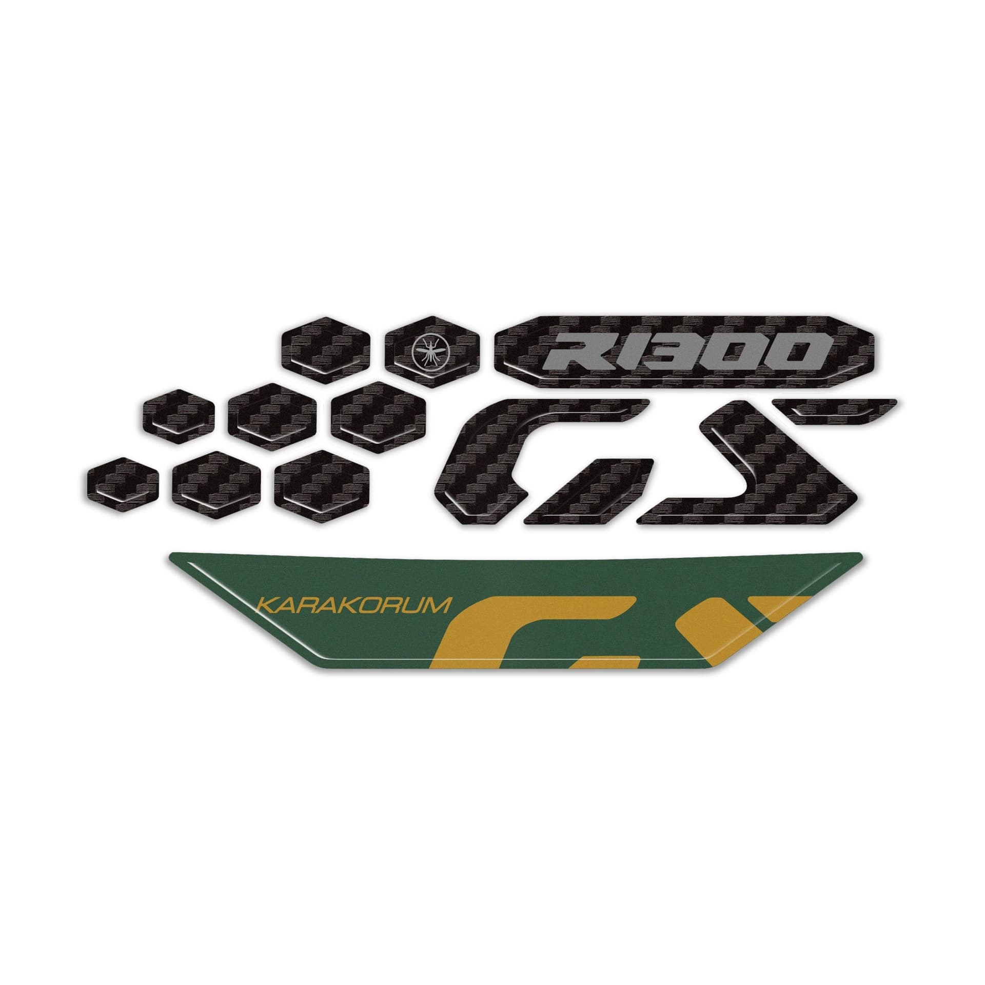Adesivi 3D Protezioni Frontalino compatibili con Bmw R 1300 GS Adventure - 20