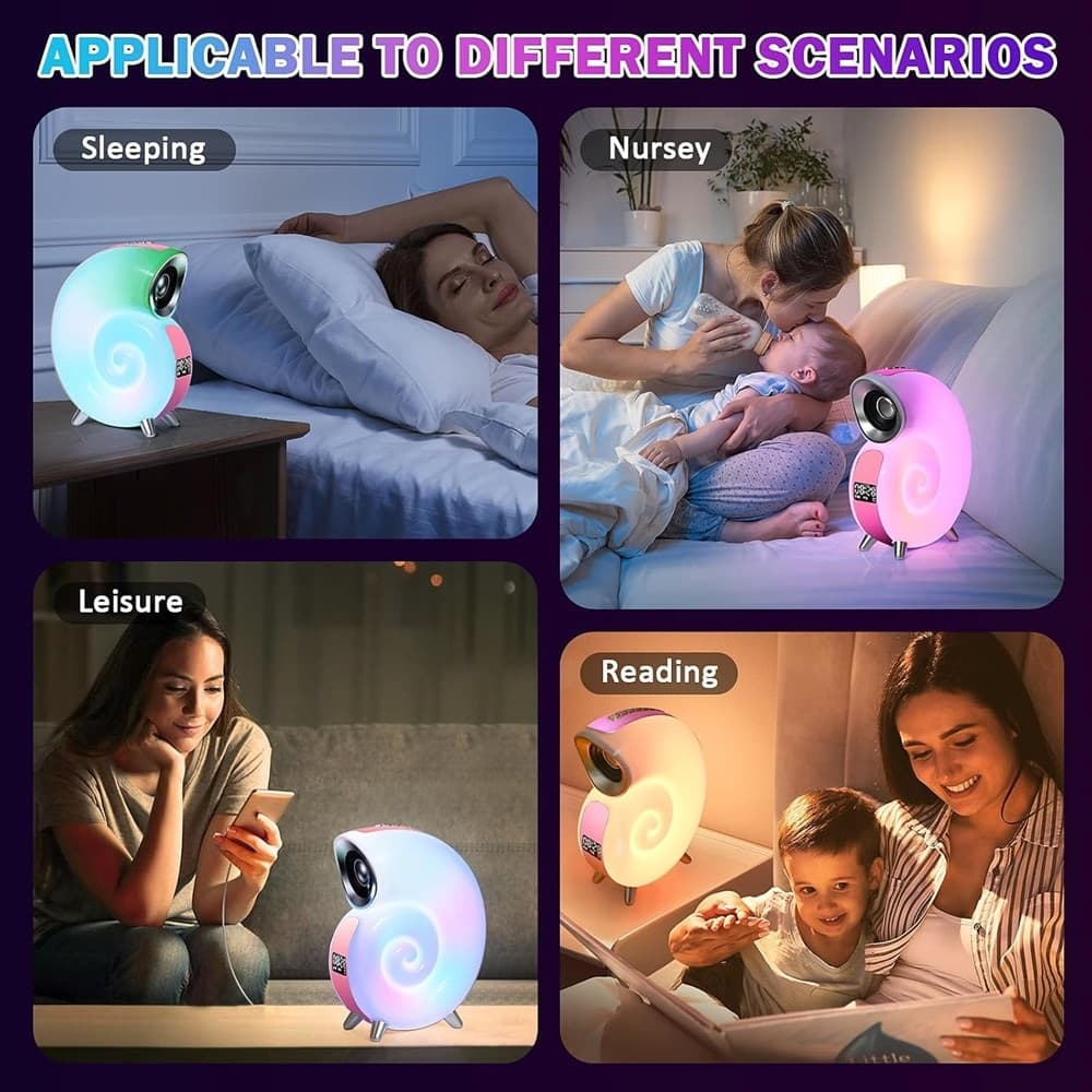 LAMPADA DA TAVOLO INTELLIGENTE SVEGLIA LUCE LED BLUETOOTH MUSICA PER ADULTI BAMBINI - 9