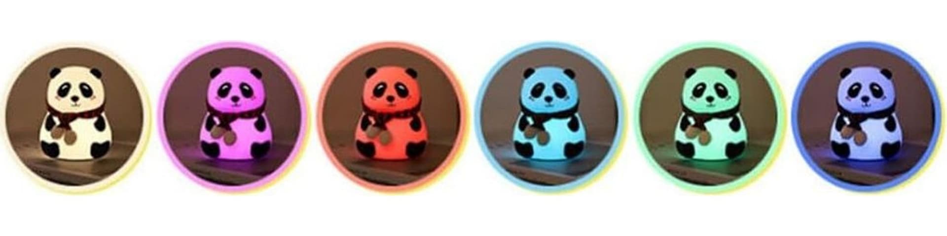 LUCE NOTTURNA PANDA LED SENSORE TOUCH LAMPADA DA TAVOLO USB RICARICABILE CAMERA - 10