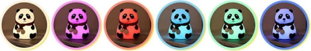 LUCE NOTTURNA PANDA LED SENSORE TOUCH LAMPADA DA TAVOLO USB RICARICABILE CAMERA - 10