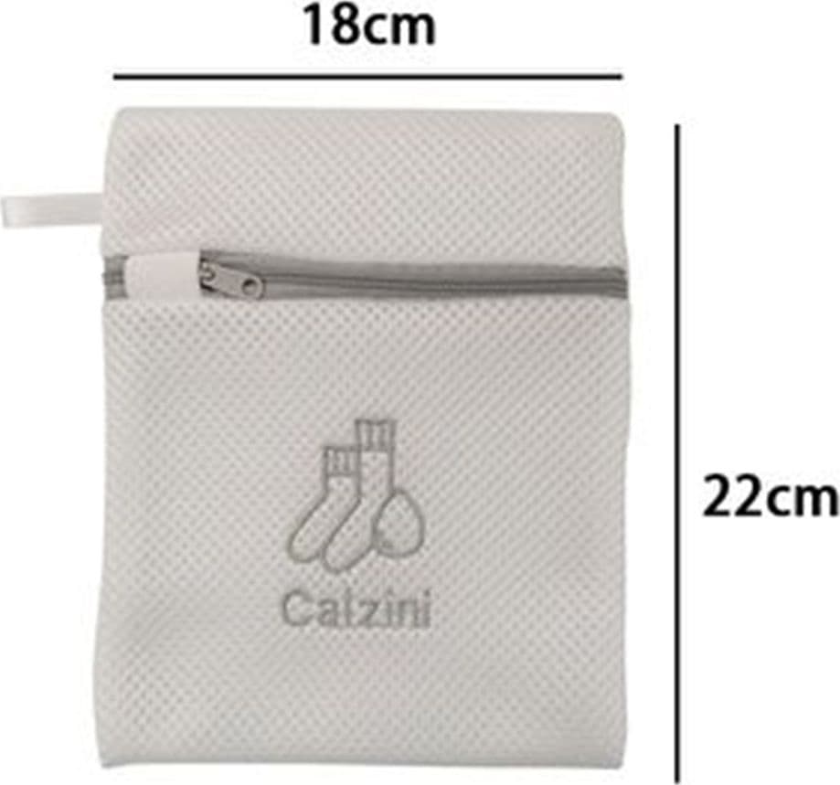 SACCHETTO RETE PER LAVANDERIA LAVATRICE 18X22 CM BIANCHERIA INTIMO CALZINI 59374 - 2