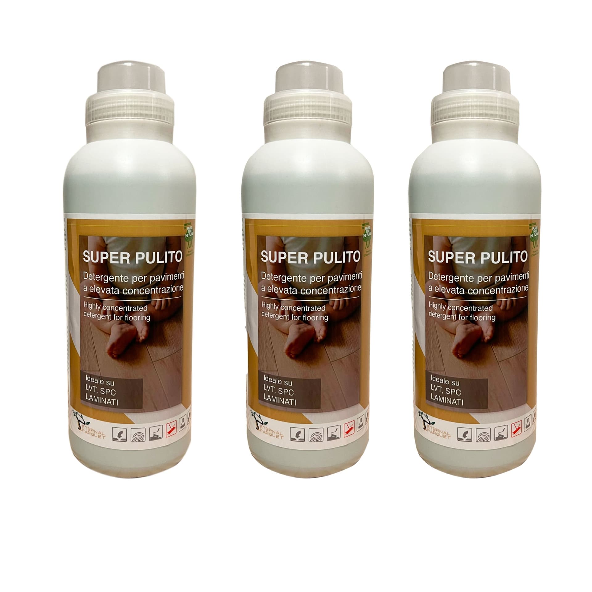il #n1 - SUPER PULITO SPC, LVT, Laminati, parquet e resine SPORCO INTENSO- detergente NATURALE a PH NEUTRO ultraconcentrato profumato - Di Eternal Parquet - Eternal Parquet