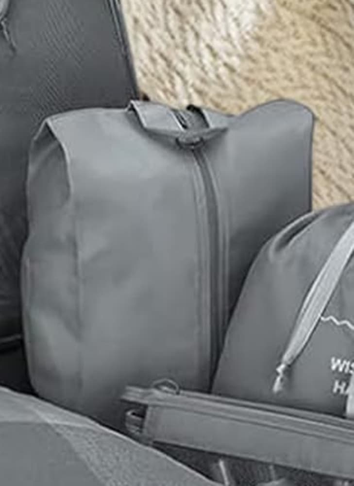 ORGANIZER DA VIAGGIO ORGANIZZA VALIGIA BAGAGLI BORSA PER SCARPE 36X21CM GRIGIA 87716 - 5