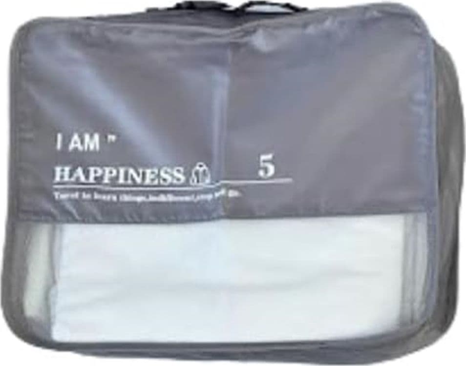 ORGANIZER VIAGGIO IMPERMEABILE BORSA ORGANIZZATORE VALIGIA CASA GRIGIO 40X32X12CM 87713 - 8