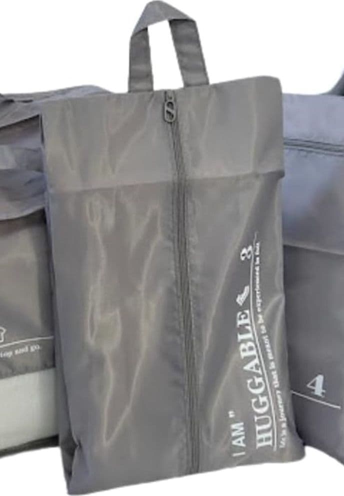 ORGANIZER VIAGGIO CASA BORSA IMPERMEABILE ORGANIZZATORE VALIGIA GRIGIO 38X23X12CM 87711 - 9