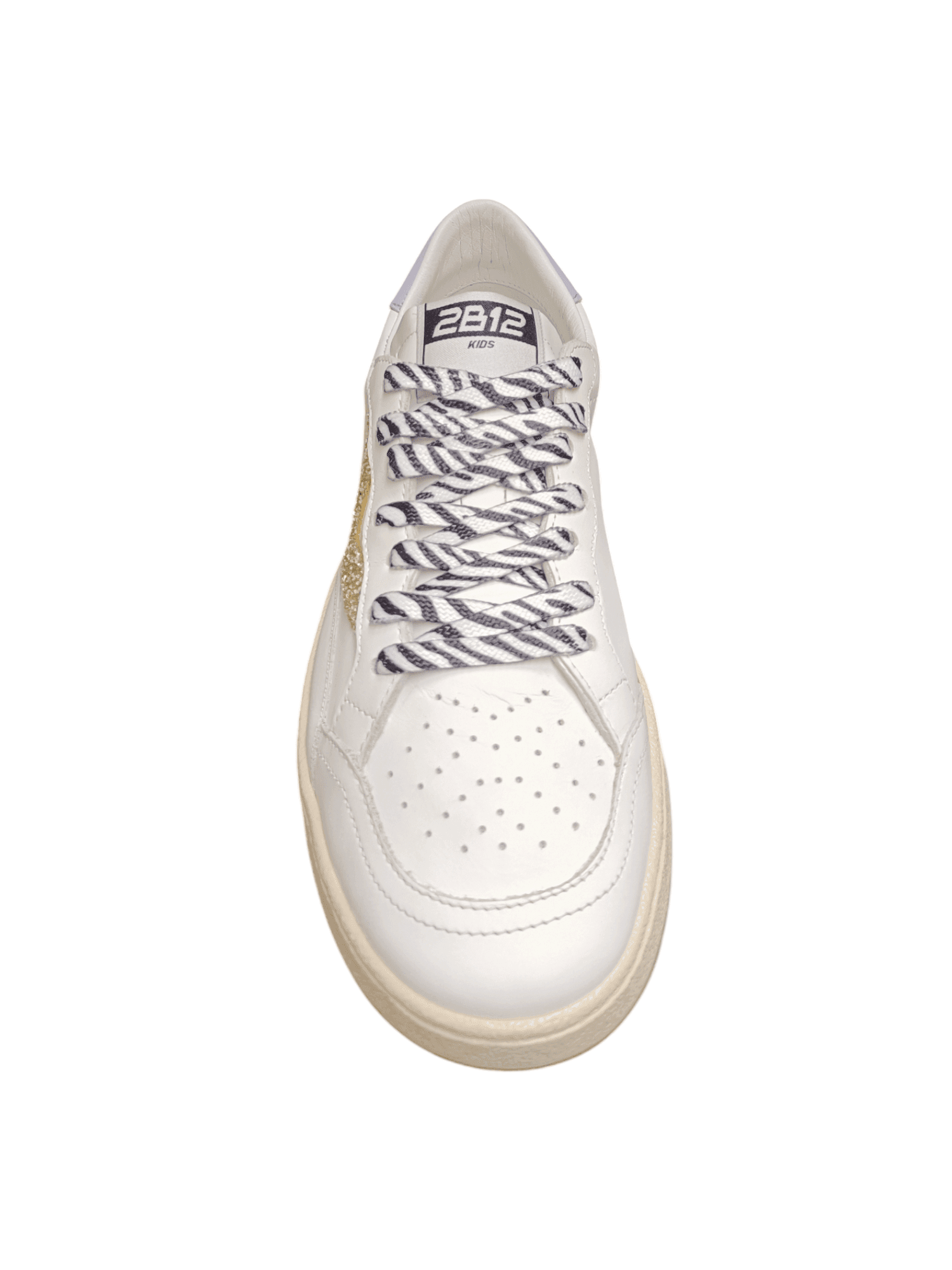 Scarpe sneakers Bambine e ragazze 2B12 JRPLAY  bianco-oro-viola laccio in Sneaker casual Scarpetteria Gica - Trani, commercioVirtuoso.it