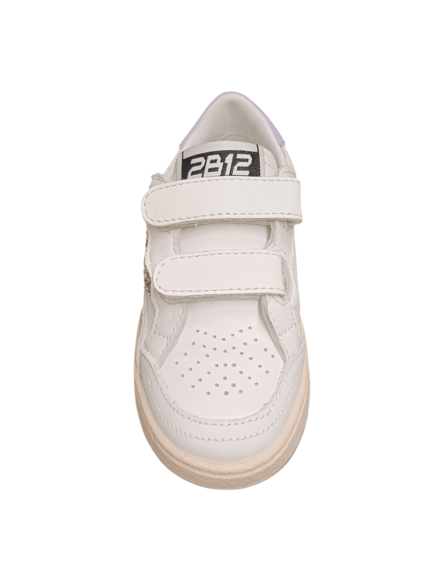 Scarpe sneakers Bambine e ragazze 2B12 BABYMINI PLAY  bianco-oro-viola velcro in Sneaker casual Scarpetteria Gica - Trani, commercioVirtuoso.it