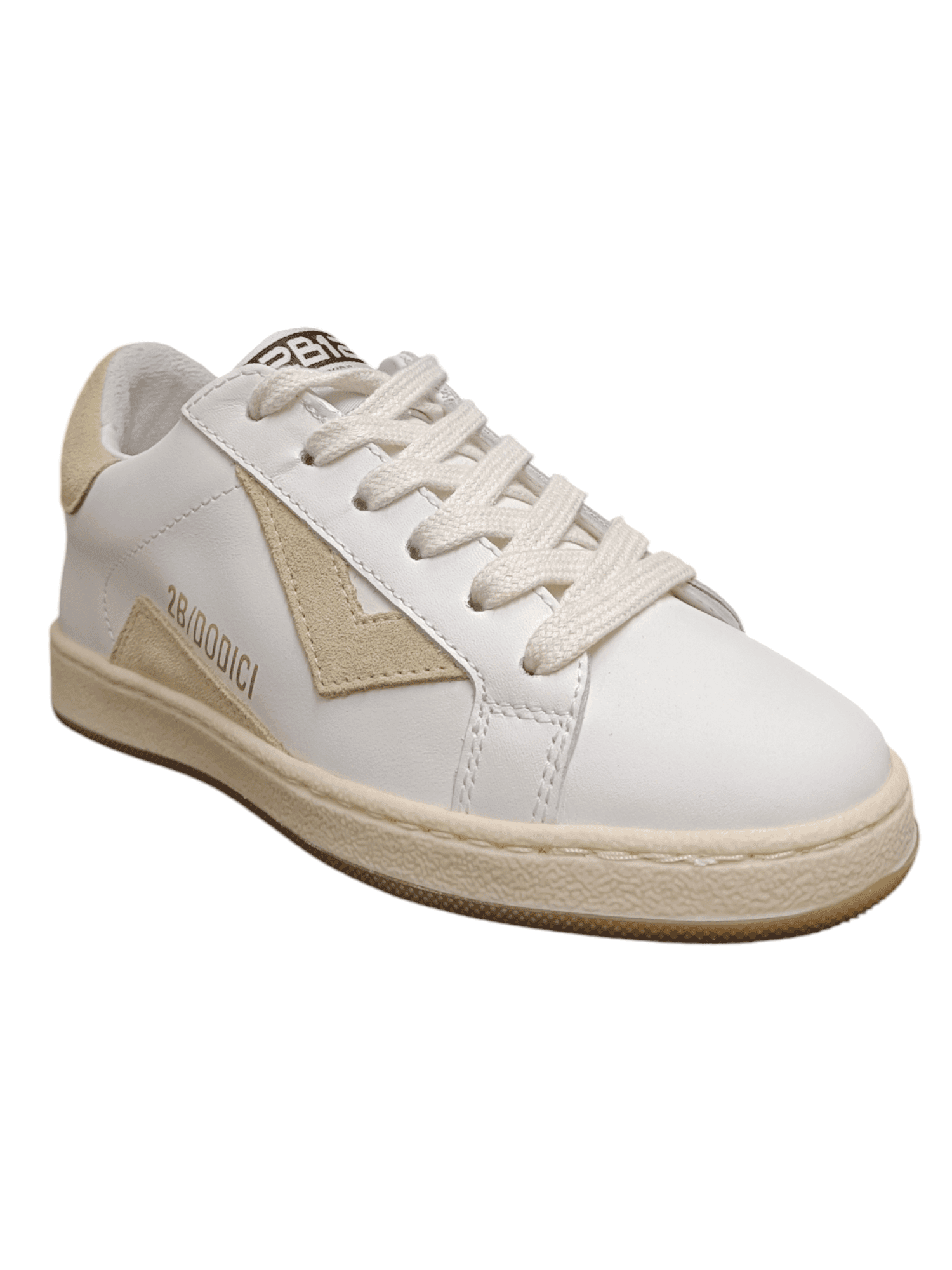 Scarpe sneakers Bambini e ragazzi 2B12 JRSUPRIME  bianco-beige laccio in Sneaker casual Scarpetteria Gica - Trani, commercioVirtuoso.it