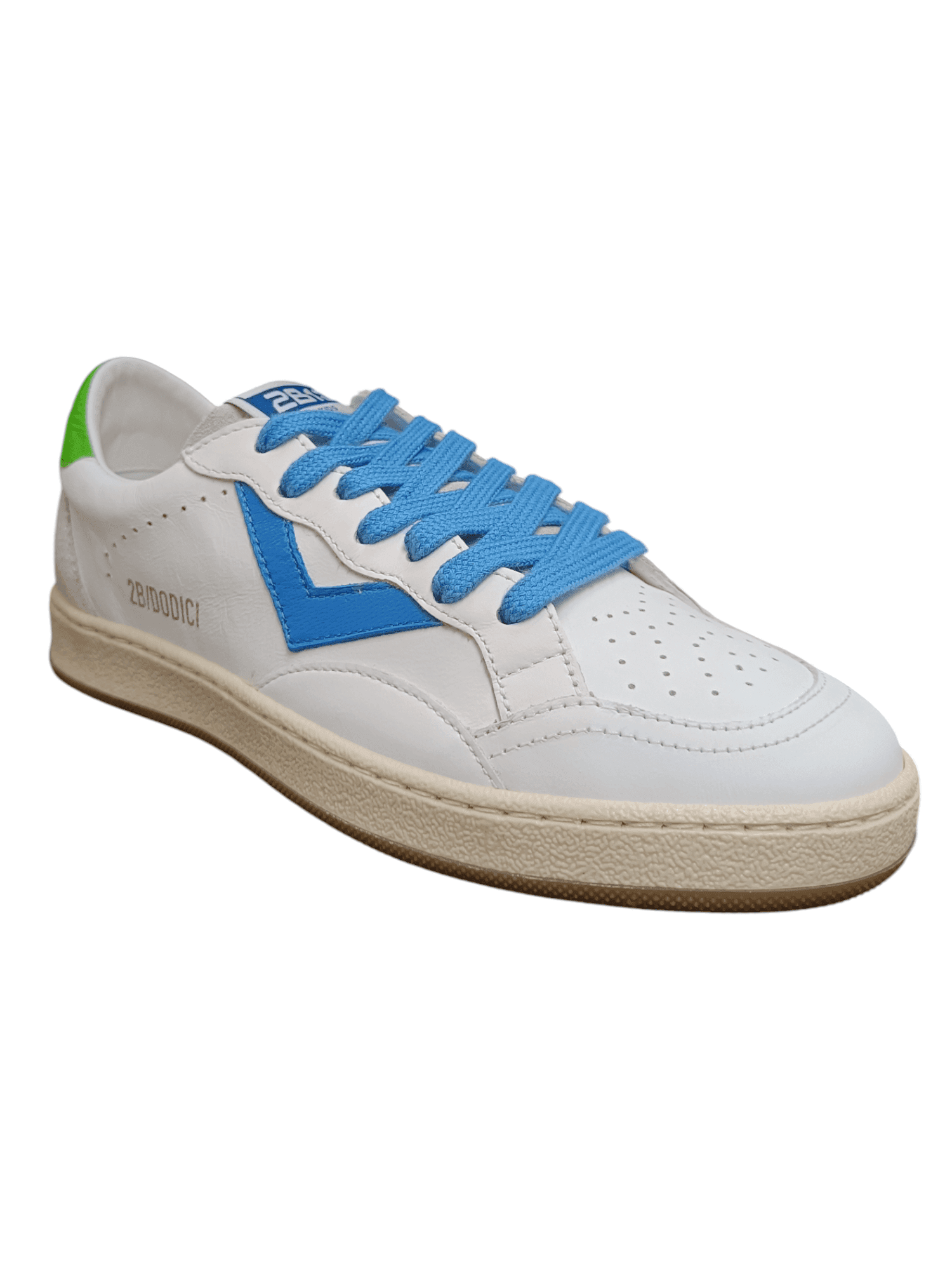 Scarpe sneakers Bambini e ragazzi 2B12 JRPLAY  bianco-celeste-verde laccio in Sneaker casual Scarpetteria Gica - Trani, commercioVirtuoso.it