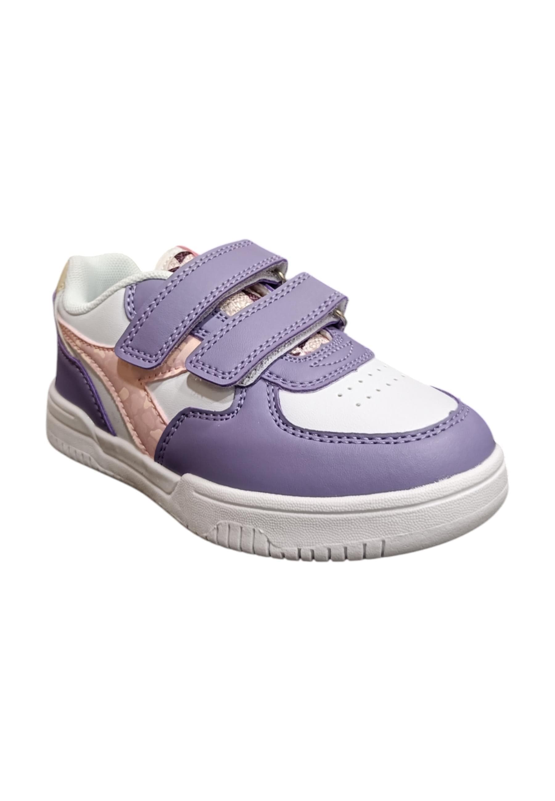 Scarpe sneakers Bambine e ragazze Diadora GAME  bianco-viola velcro in Sneaker casual Scarpetteria Gica - Trani, commercioVirtuoso.it