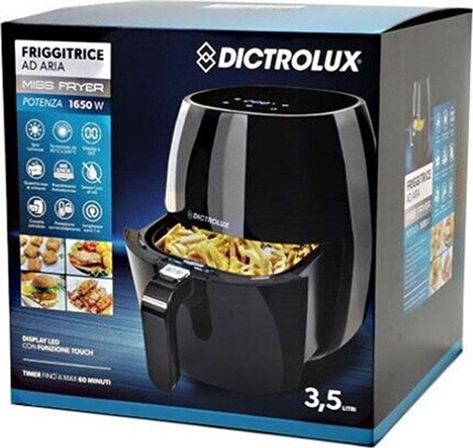 FRIGGITRICE AD ARIA 3,5 LT 1650 WATT DISPLAY LED DA 60 A 200 GRADI DISPLAY A LED - 4