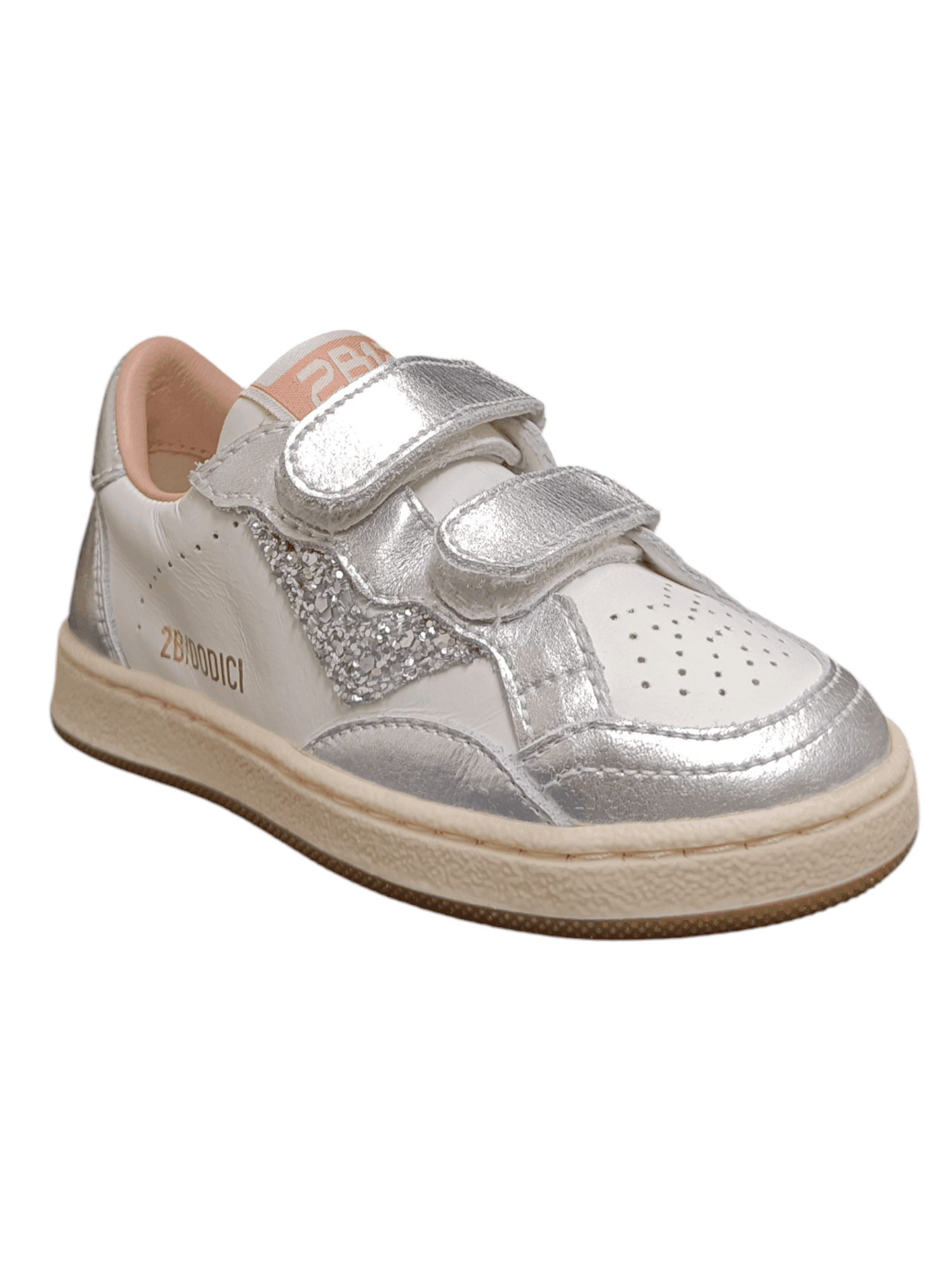 Scarpe sneakers Bambine e ragazze 2B12 BABYMINI PLAY  bianco-argento velcro in Sneaker casual Scarpetteria Gica - Trani, commercioVirtuoso.it