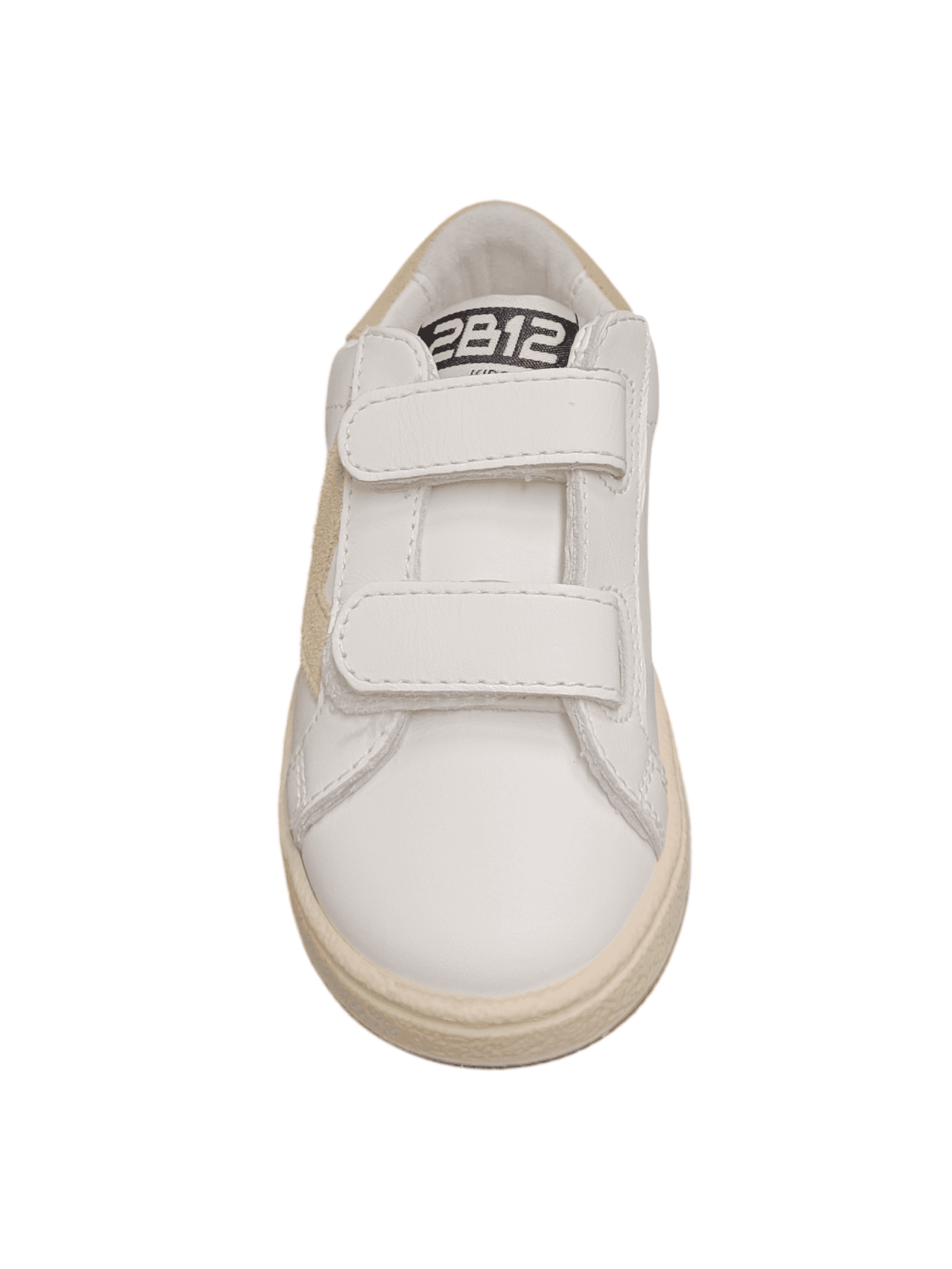 Scarpe sneakers Bambini e ragazzi 2B12 BABYMINI SUPRIME  bianco-beige velcro in Ballerine Scarpetteria Gica - Trani, commercioVirtuoso.it