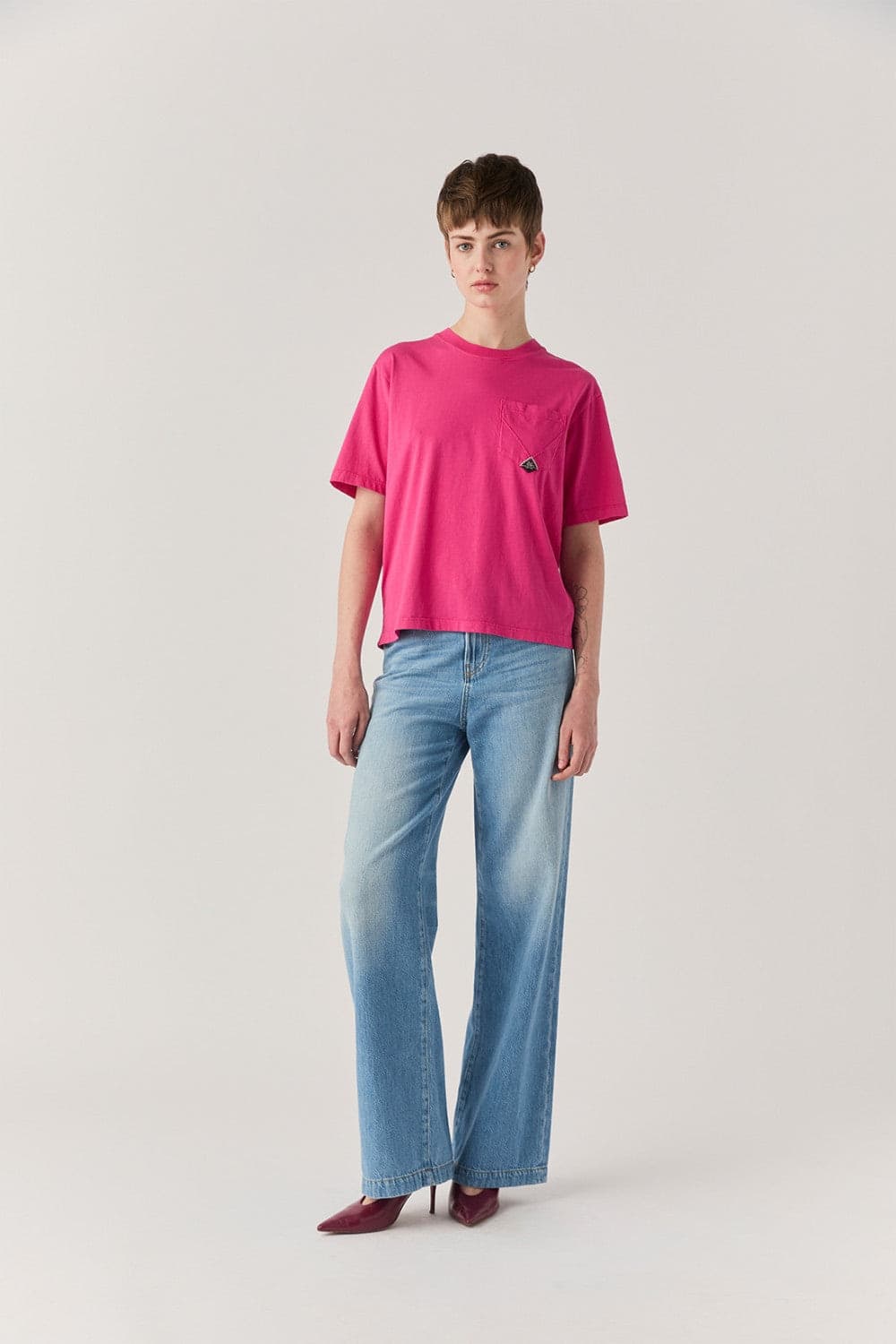 Roy Roger's T-shirt donna pocket jersey in T-shirt Broadway Red - Barletta, commercioVirtuoso.it