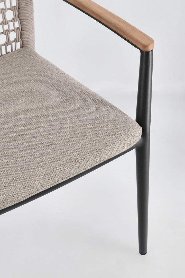 Sedia "Maddox" struttura in alluminio con braccioli per interni ed esterni in Sedie Decor Space - Altamura, commercioVirtuoso.it