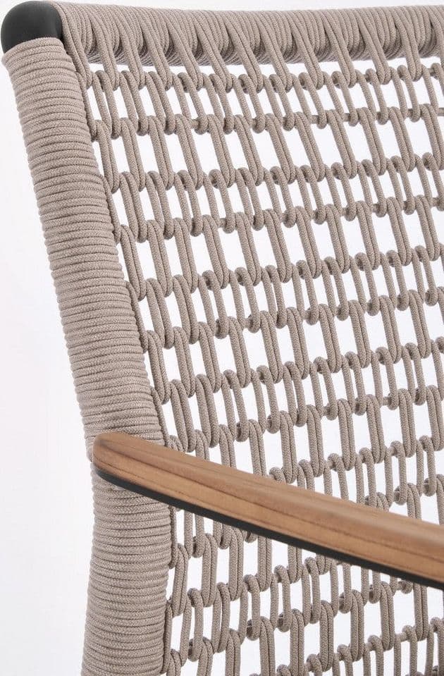Sedia "Maddox" struttura in alluminio con braccioli per interni ed esterni in Sedie Decor Space - Altamura, commercioVirtuoso.it