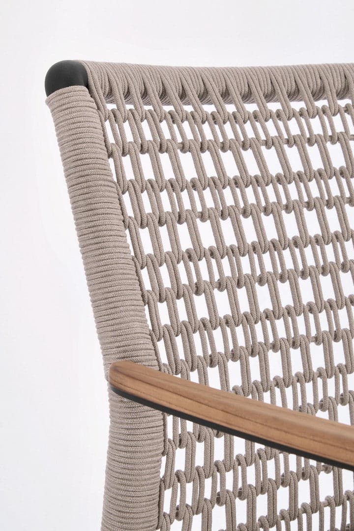 Sedia "Maddox" struttura in alluminio con braccioli per interni ed esterni in Sedie Decor Space - Altamura, commercioVirtuoso.it