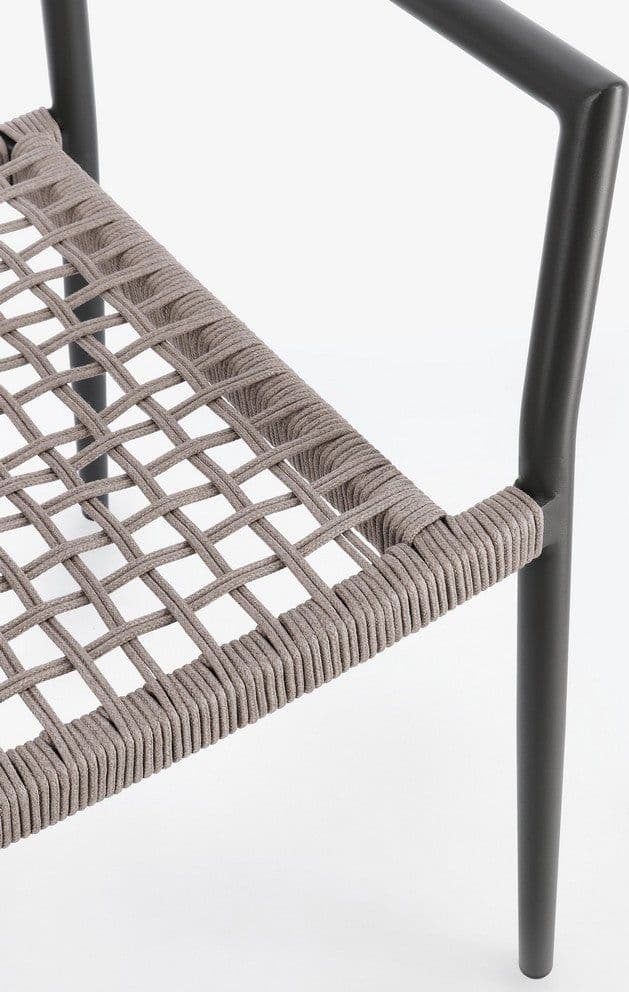 Sedia "Caleta" struttura in alluminio con braccioli per interni ed esterni in Sedie Decor Space - Altamura, commercioVirtuoso.it