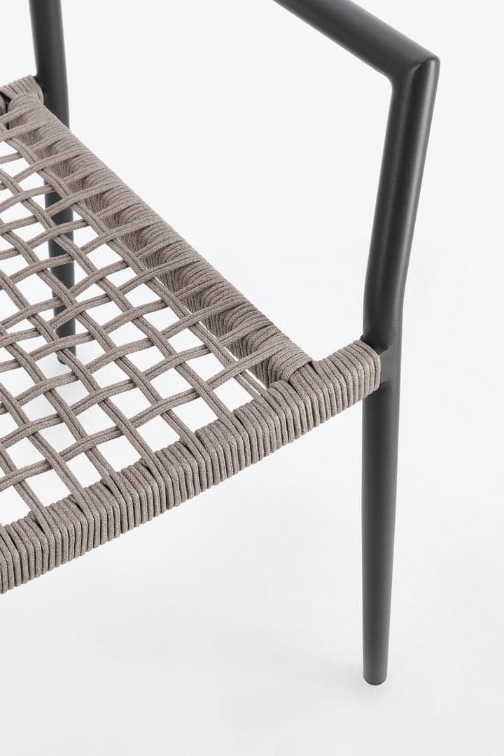 Sedia "Caleta" struttura in alluminio con braccioli per interni ed esterni in Sedie Decor Space - Altamura, commercioVirtuoso.it