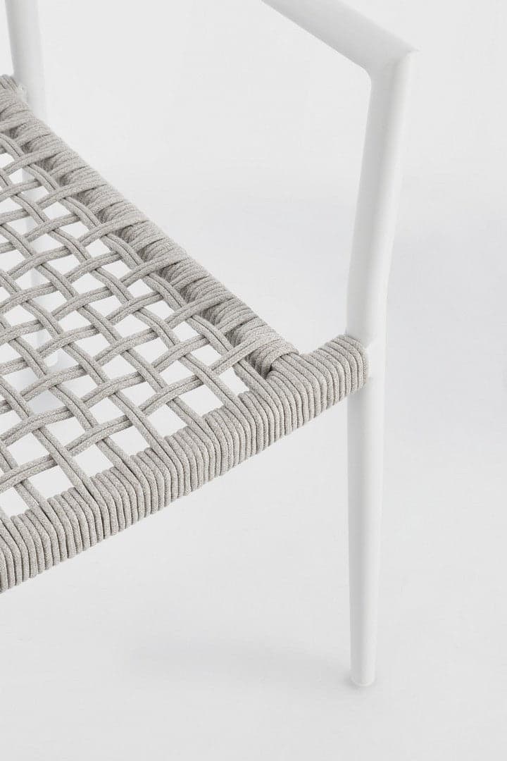 Sedia "Caleta" struttura in alluminio con braccioli per interni ed esterni in Sedie Decor Space - Altamura, commercioVirtuoso.it