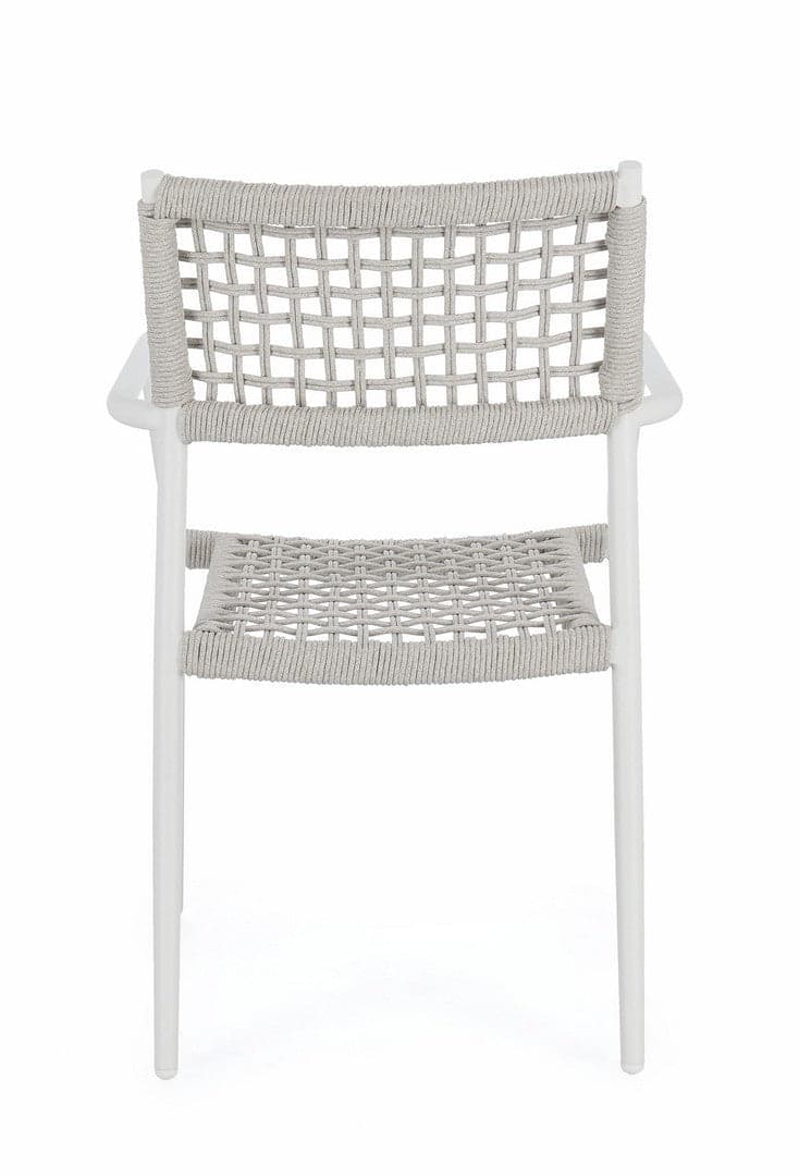 Sedia "Caleta" struttura in alluminio con braccioli per interni ed esterni in Sedie Decor Space - Altamura, commercioVirtuoso.it