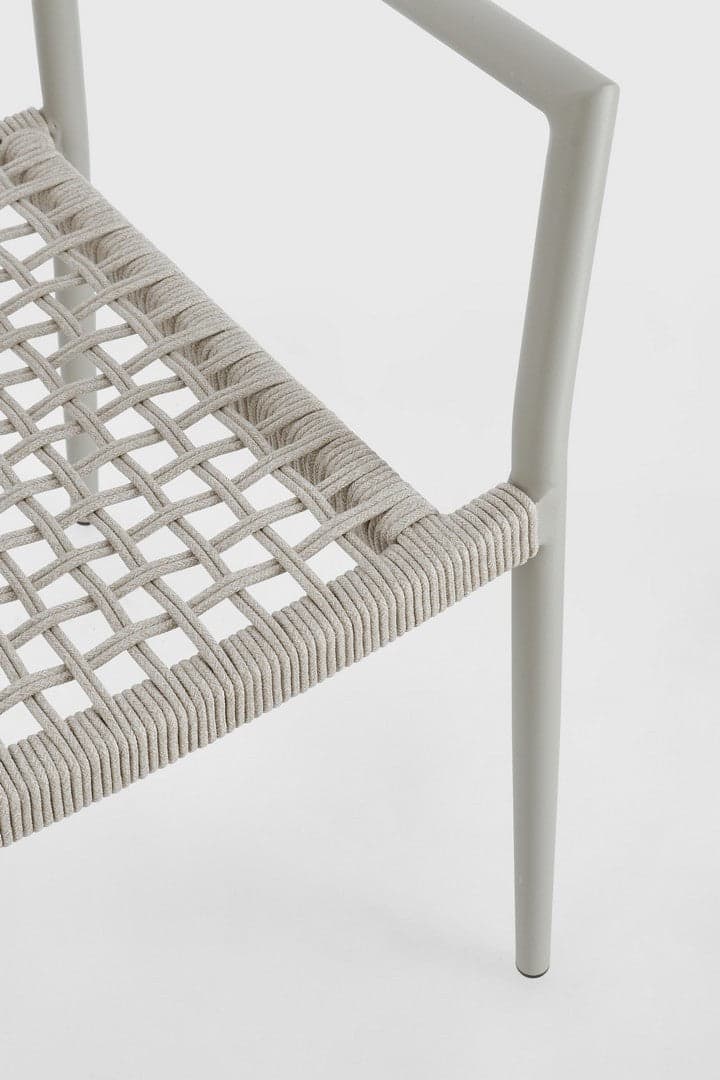 Sedia "Caleta" struttura in alluminio con braccioli per interni ed esterni in Sedie Decor Space - Altamura, commercioVirtuoso.it