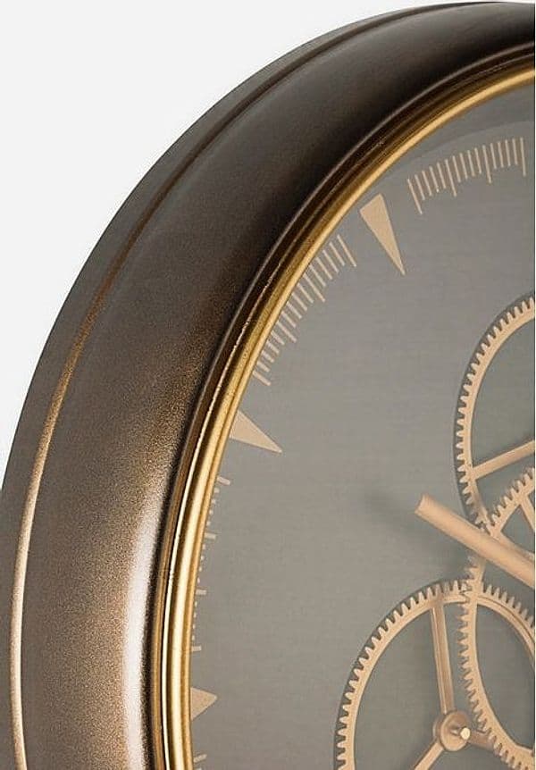 Orologio da parete "Engrenage" con ingranaggi in movimento Ø 50 cm in Orologi da parete Decor Space - Altamura, commercioVirtuoso.it