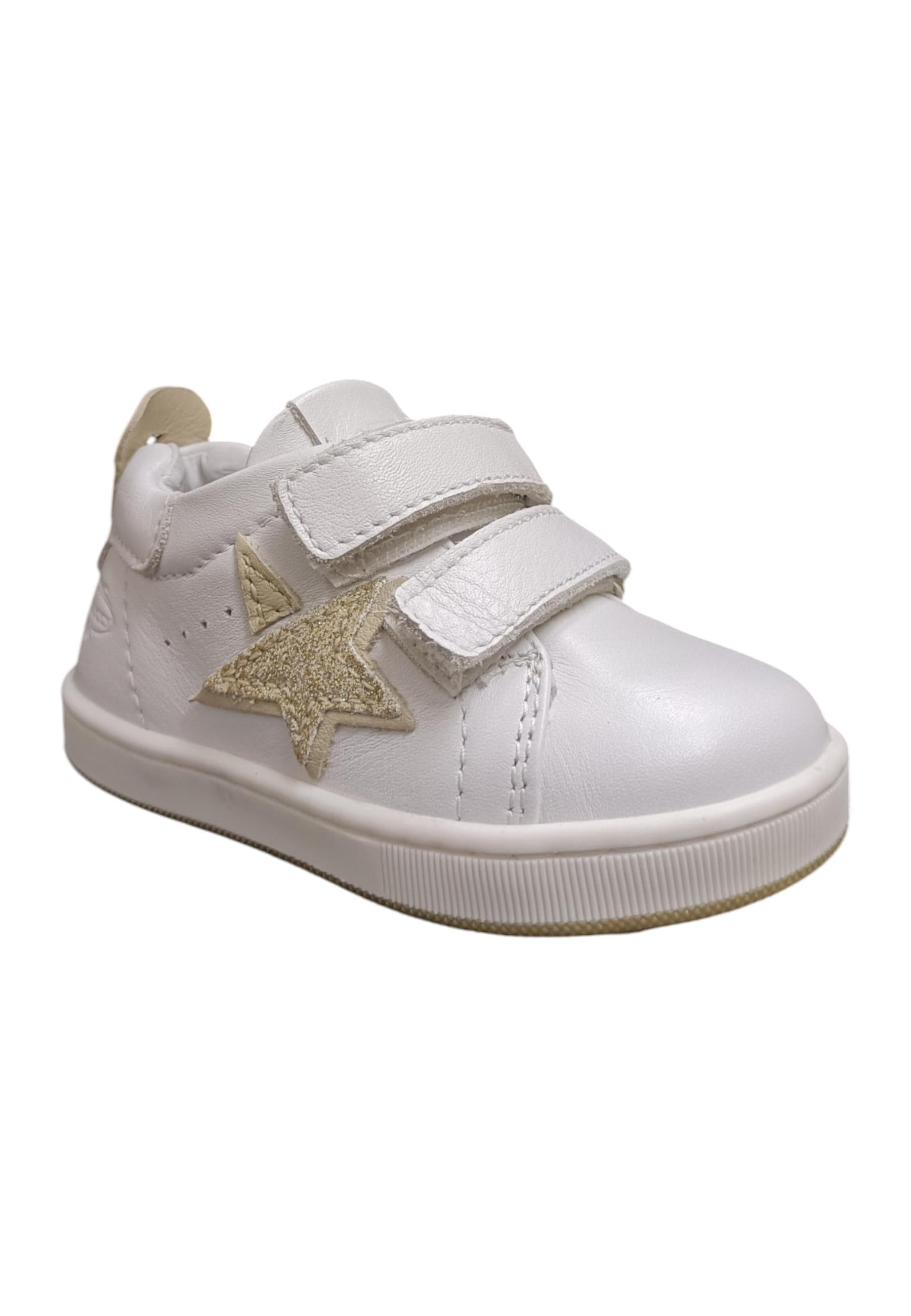 Scarpe sneakers Bambine balducci cita  bianco-dorato velcro in Sneaker casual Scarpetteria Gica - Trani, commercioVirtuoso.it