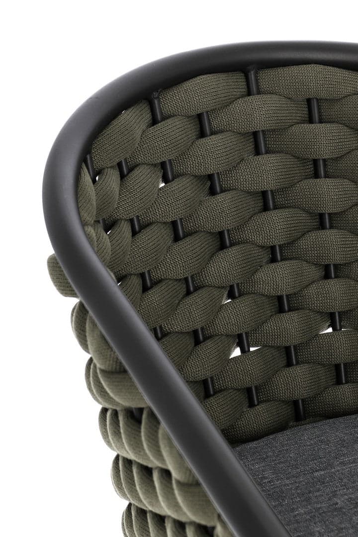 Sedia "Margalida" struttura in alluminio con braccioli per interni ed esterni in Sedie Decor Space - Altamura, commercioVirtuoso.it