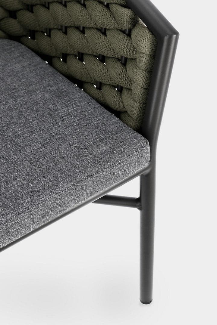 Sedia "Margalida" struttura in alluminio con braccioli per interni ed esterni in Sedie Decor Space - Altamura, commercioVirtuoso.it