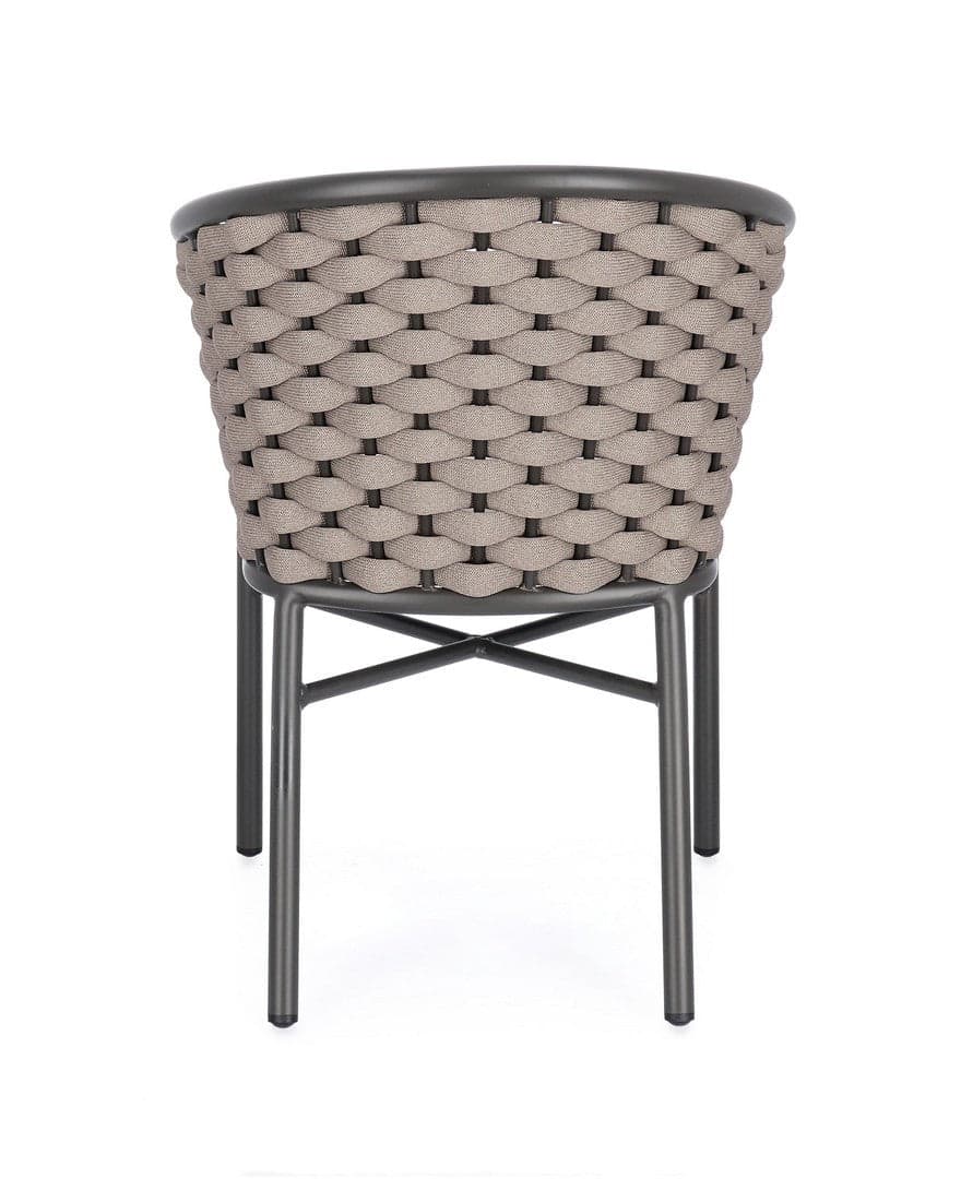 Sedia "Margalida" struttura in alluminio con braccioli per interni ed esterni in Sedie Decor Space - Altamura, commercioVirtuoso.it