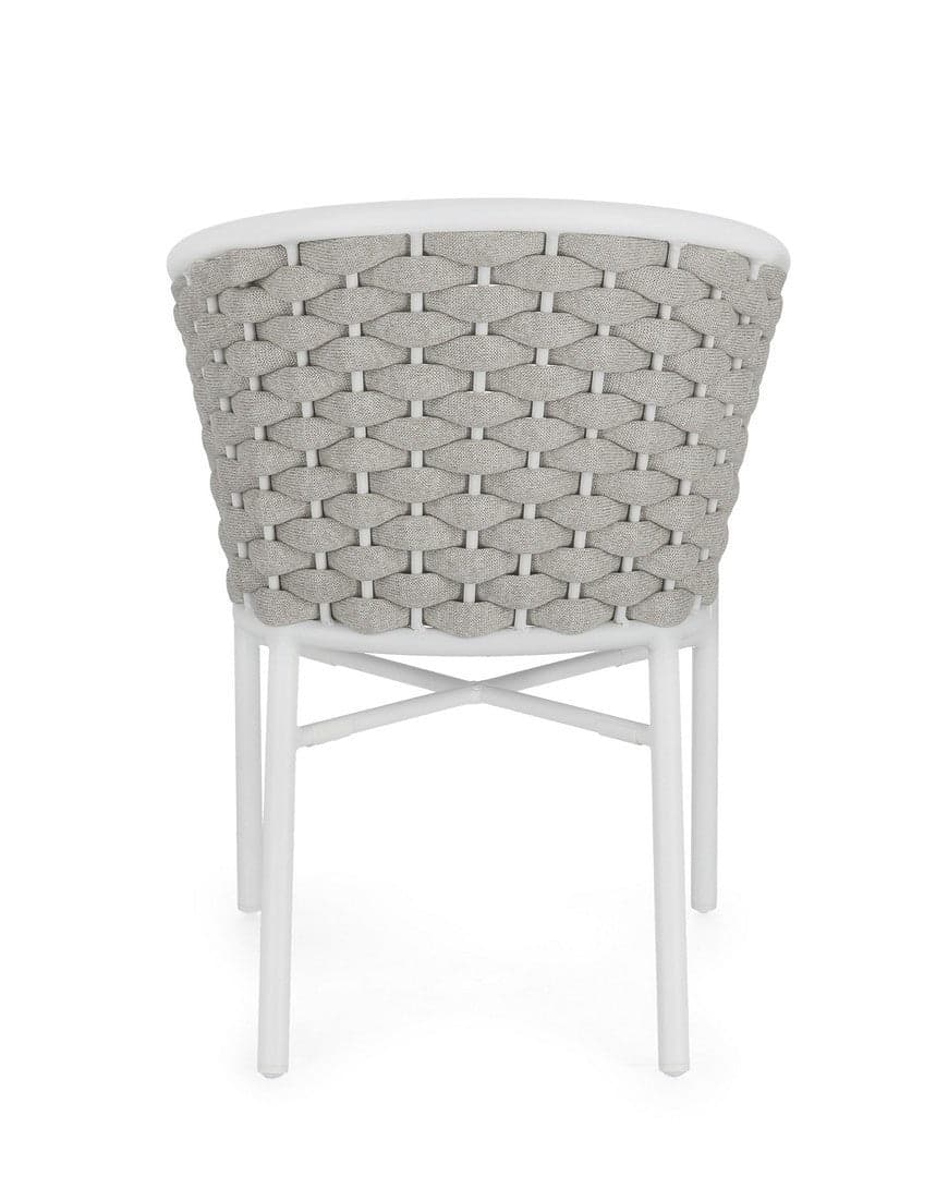 Sedia "Margalida" struttura in alluminio con braccioli per interni ed esterni in Sedie Decor Space - Altamura, commercioVirtuoso.it