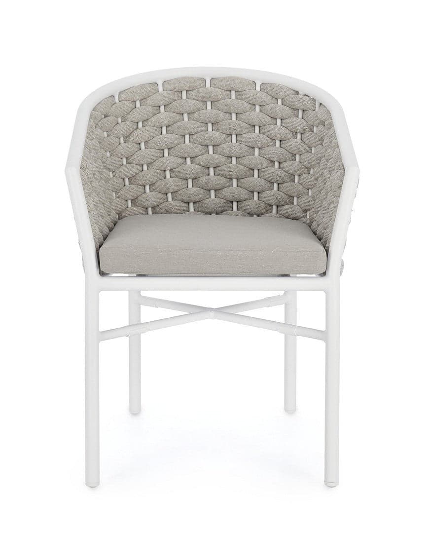 Sedia "Margalida" struttura in alluminio con braccioli per interni ed esterni in Sedie Decor Space - Altamura, commercioVirtuoso.it