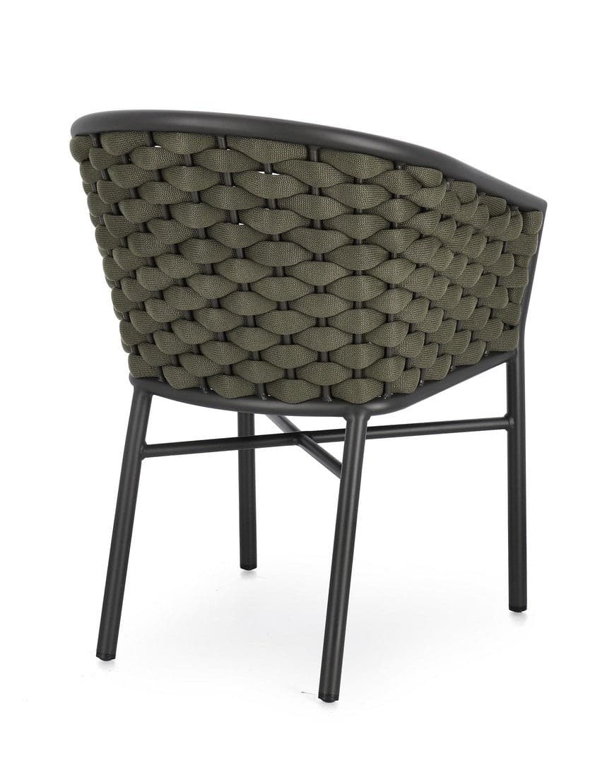 Sedia "Margalida" struttura in alluminio con braccioli per interni ed esterni in Sedie Decor Space - Altamura, commercioVirtuoso.it