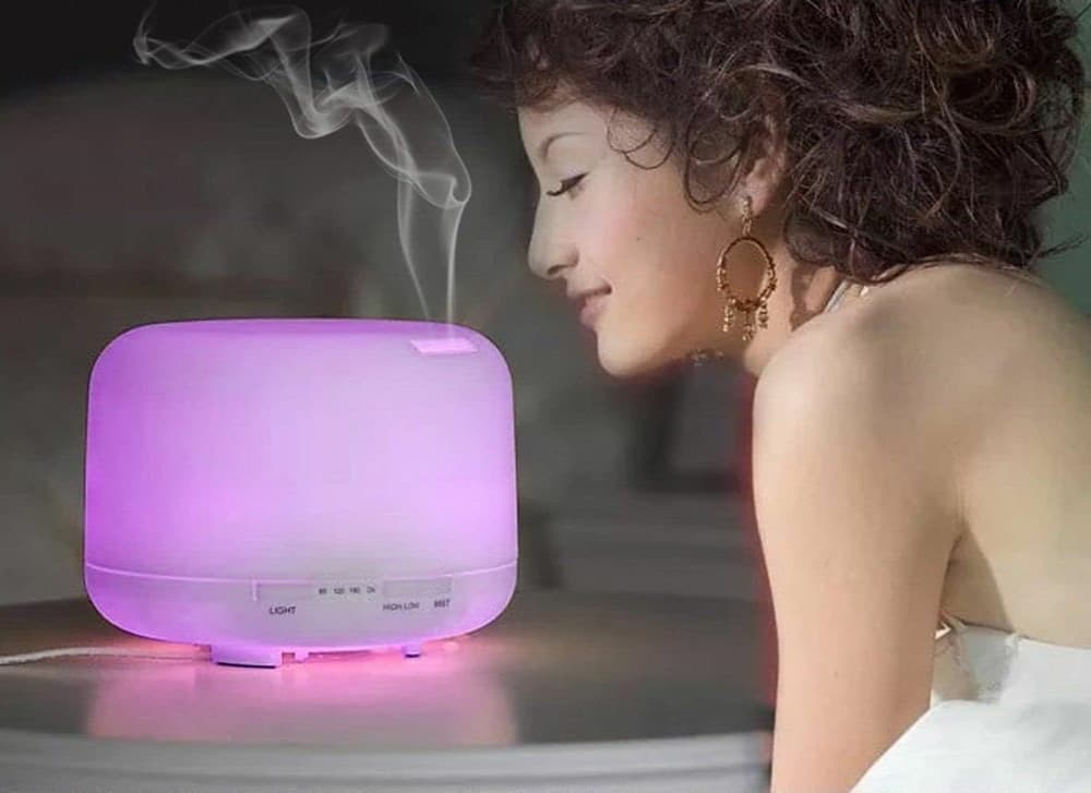 DIFFUSORE AROMI 300ML UMIDIFICATORE LAMPADA FRAGRANZA CON TELECOMANDO PROFUMATORE - 8