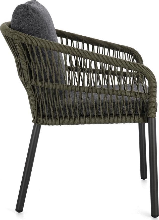 Sedia "Galdana" struttura in alluminio con braccioli per interni ed esterni in Sedie Decor Space - Altamura, commercioVirtuoso.it