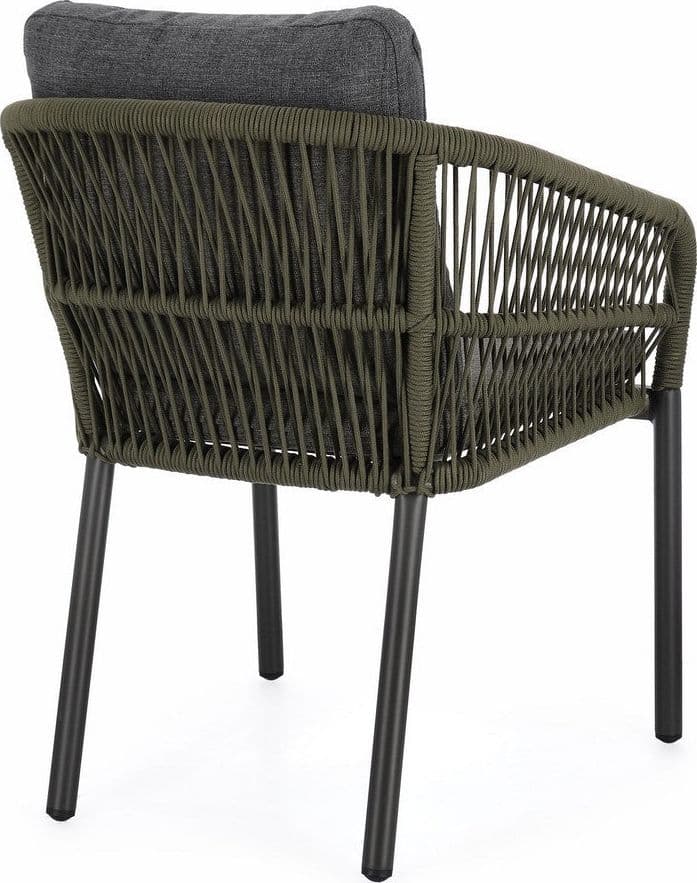 Sedia "Galdana" struttura in alluminio con braccioli per interni ed esterni in Sedie Decor Space - Altamura, commercioVirtuoso.it