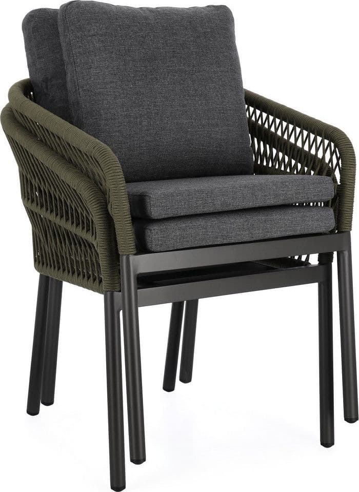 Sedia "Galdana" struttura in alluminio con braccioli per interni ed esterni in Sedie Decor Space - Altamura, commercioVirtuoso.it
