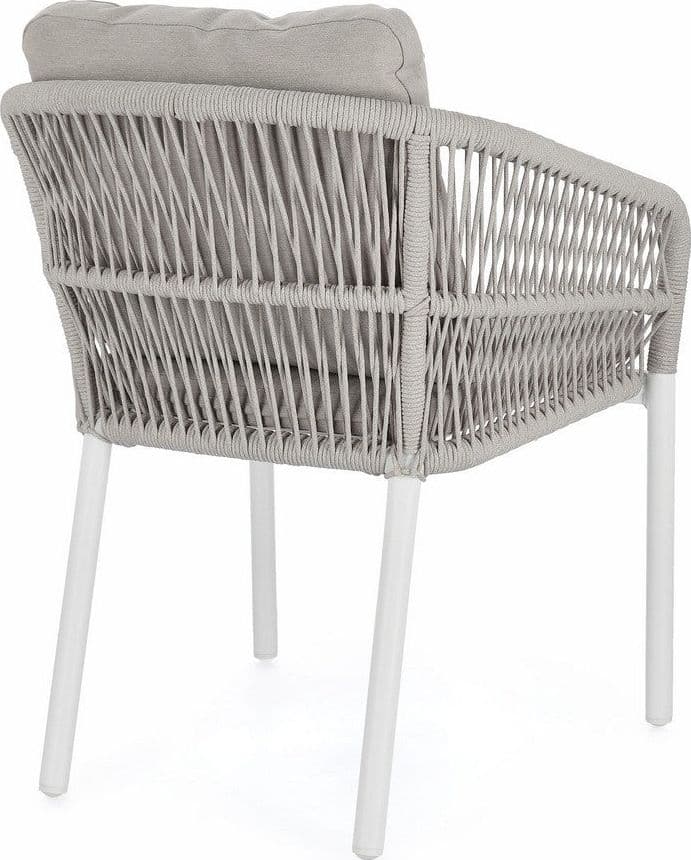 Sedia "Galdana" struttura in alluminio con braccioli per interni ed esterni in Sedie Decor Space - Altamura, commercioVirtuoso.it