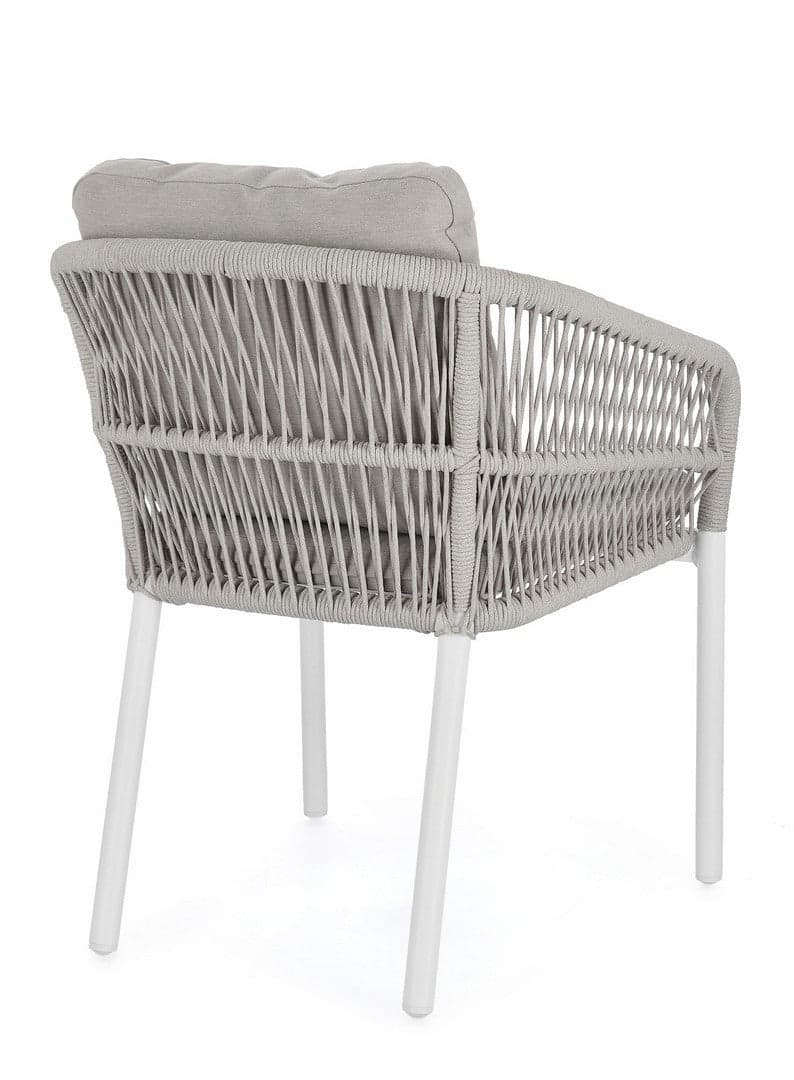 Sedia "Galdana" struttura in alluminio con braccioli per interni ed esterni in Sedie Decor Space - Altamura, commercioVirtuoso.it