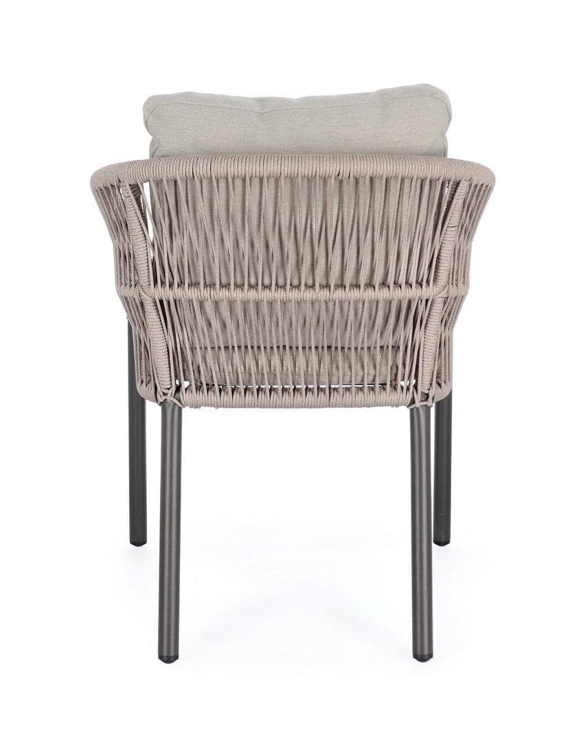 Sedia "Galdana" struttura in alluminio con braccioli per interni ed esterni in Sedie Decor Space - Altamura, commercioVirtuoso.it