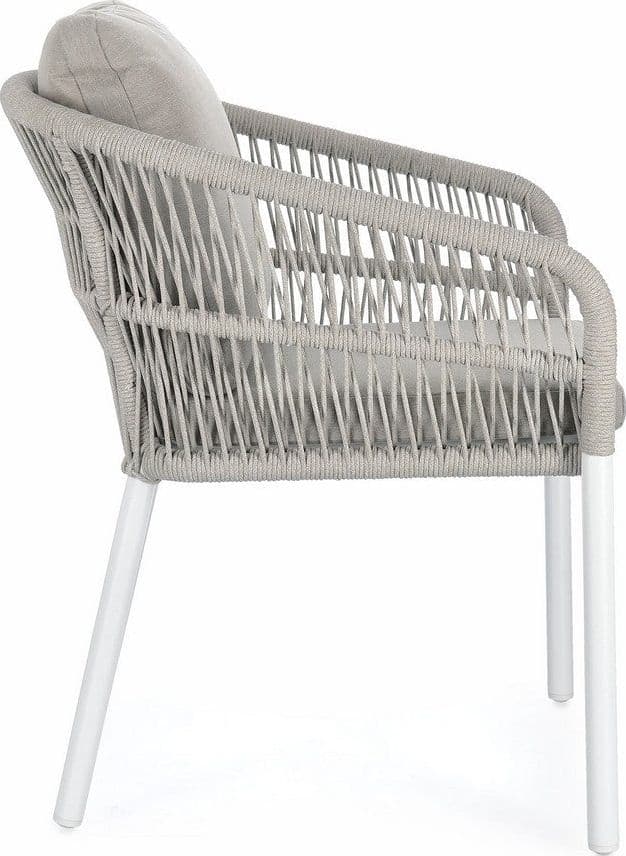 Sedia "Galdana" struttura in alluminio con braccioli per interni ed esterni in Sedie Decor Space - Altamura, commercioVirtuoso.it