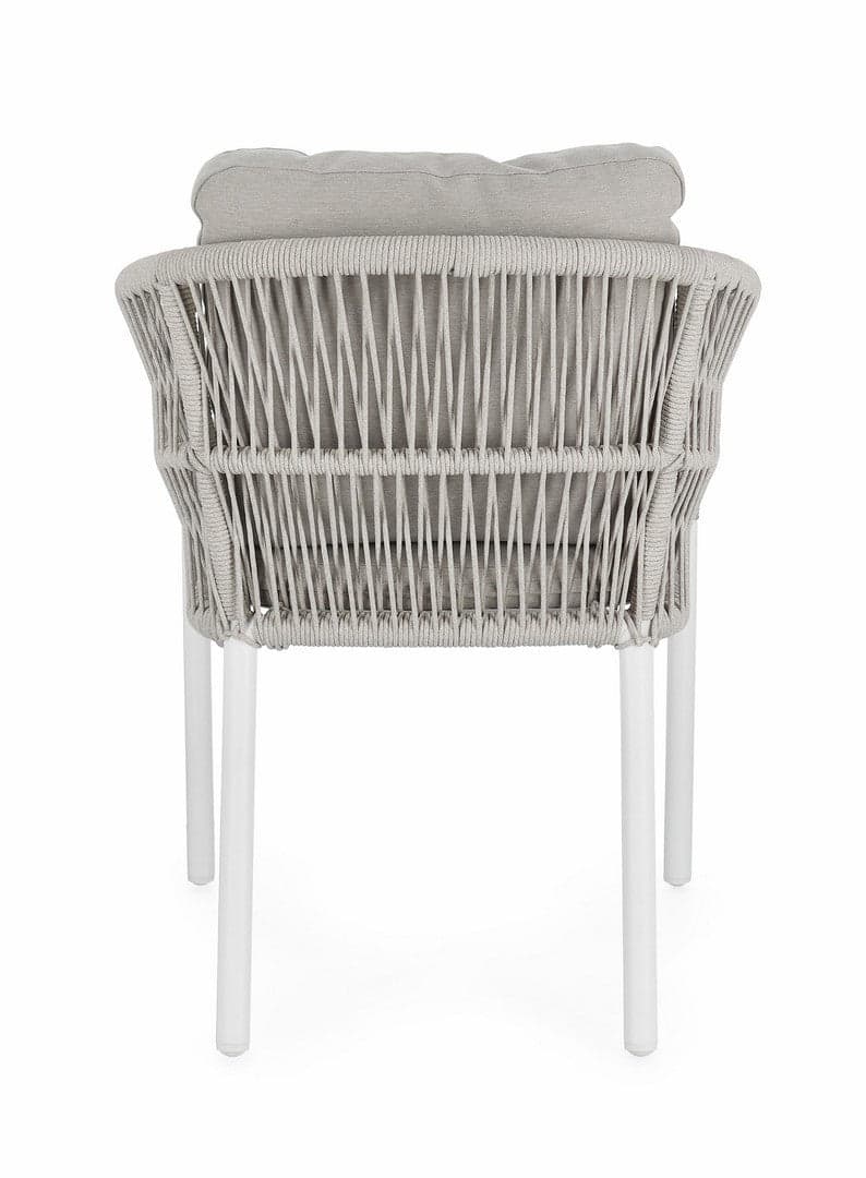 Sedia "Galdana" struttura in alluminio con braccioli per interni ed esterni in Sedie Decor Space - Altamura, commercioVirtuoso.it