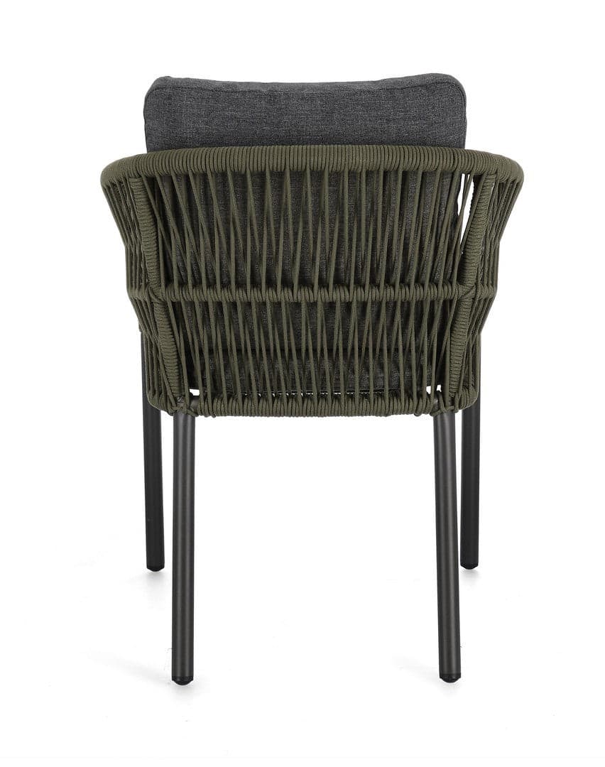 Sedia "Galdana" struttura in alluminio con braccioli per interni ed esterni in Sedie Decor Space - Altamura, commercioVirtuoso.it
