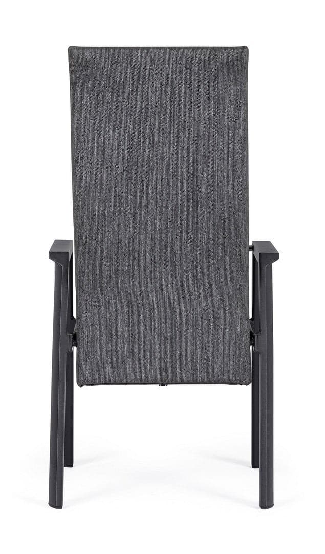 Sedia "Ethan" reclinabile struttura in alluminio con braccioli per interni ed esterni in Sedie Decor Space - Altamura, commercioVirtuoso.it
