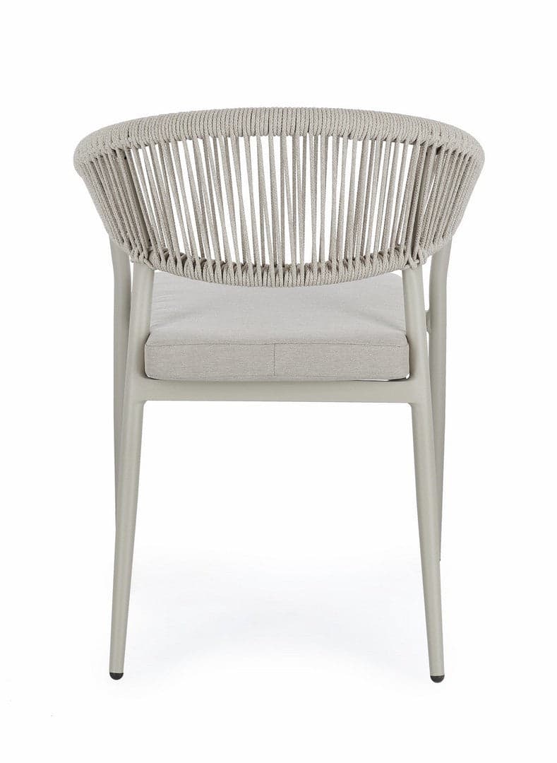 Sedia "Millor" struttura in alluminio con braccioli per interni ed esterni in Sedie Decor Space - Altamura, commercioVirtuoso.it