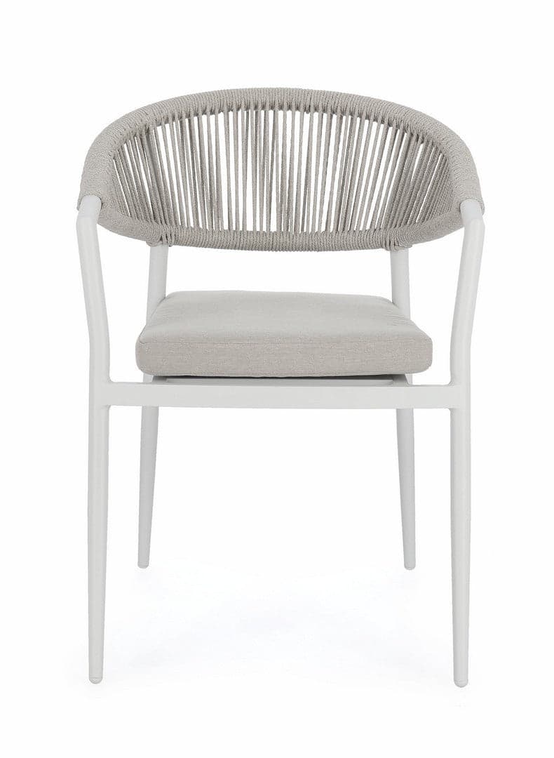 Sedia "Millor" struttura in alluminio con braccioli per interni ed esterni in Sedie Decor Space - Altamura, commercioVirtuoso.it